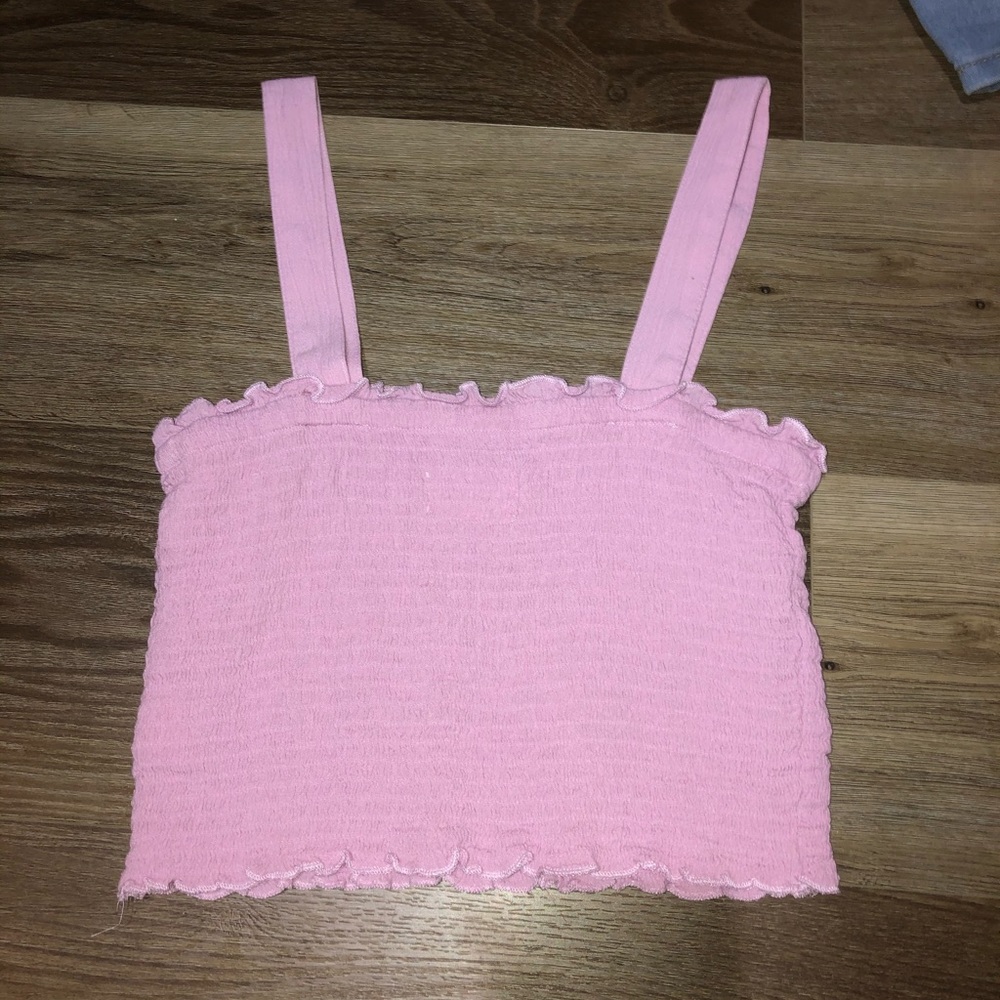 mudd ribbed crop tank